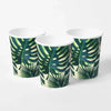 Palm Leaf Party Cups (x8) Summer