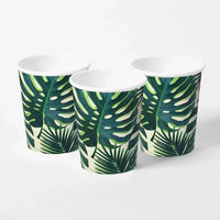 Palm Leaf Party Cups (x8) Summer