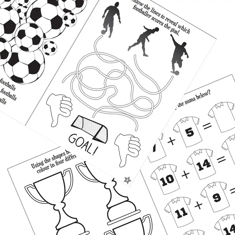 Football Puzzle Books (x6) Kids Party