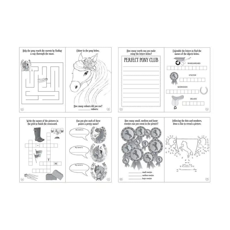 Mini Pony Puzzle Book (x6) Kids Party