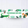Go Wild Jungle Personalised Party Banner No No Personalised Banner