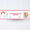 Unicorn & Rainbow Personalised Party Banner Yes Personalised Banner