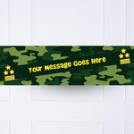 Camouflage Army Party Personalised Party Banner