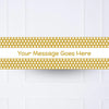 Gold Polka Personalised Party Banner No Personalised Banner