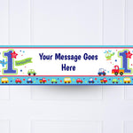 All Aboard Personalised Party Banner