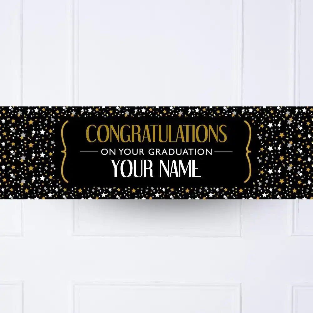 Graduation Personalised Party Banner No Personalised Banner