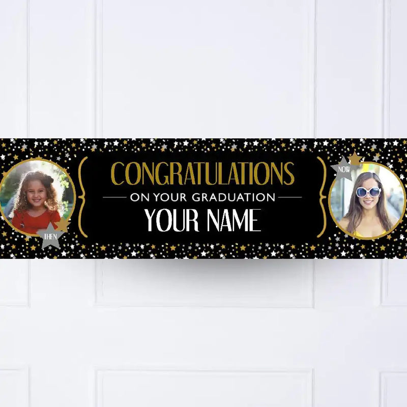 Graduation Personalised Party Banner Yes Personalised Banner