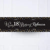 Gold Celebration 18th Personalised Party Banner Personalised Banner