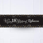 Gold Celebration 18th Personalised Party Banner