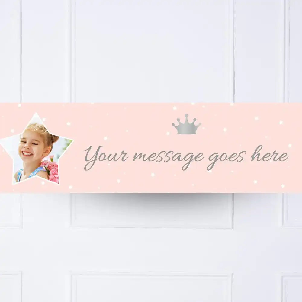 Princess Perfection Personalised Party Banner Yes None Personalised Banner