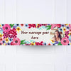 Watercolour Flowers Personalised Party Banner Yes Personalised Banner