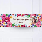 Watercolour Flowers Personalised Party Banner