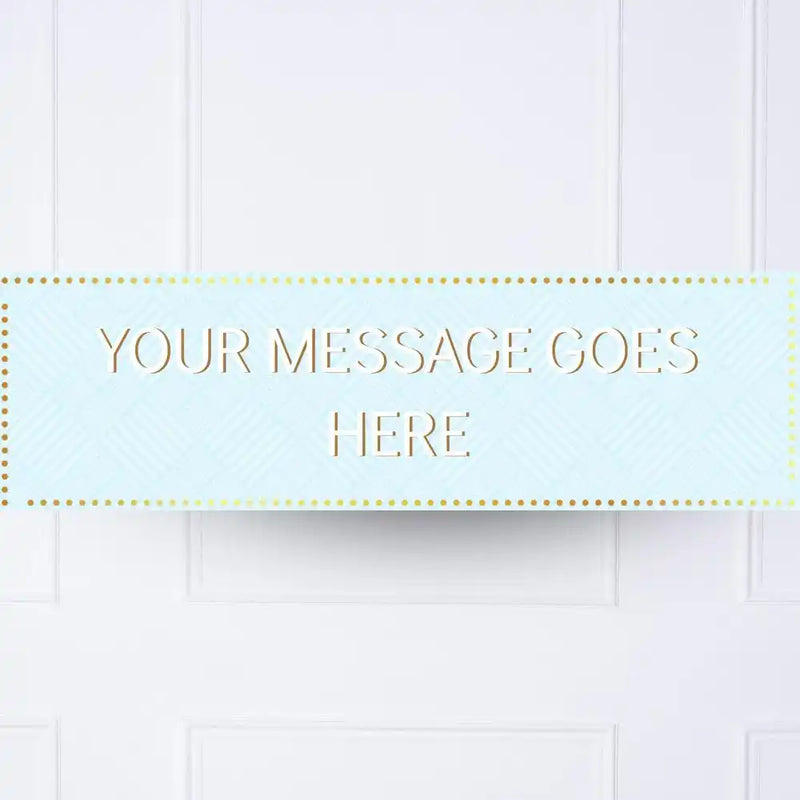 Blue Pastel Perfection Personalised Party Banner No Personalised Banner