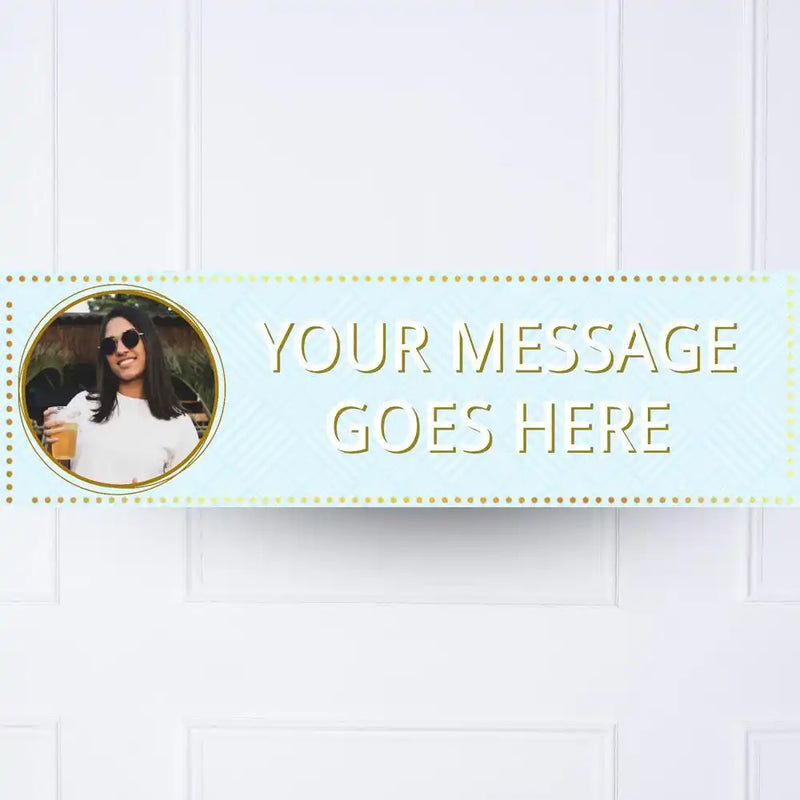 Blue Pastel Perfection Personalised Party Banner Yes Personalised Banner