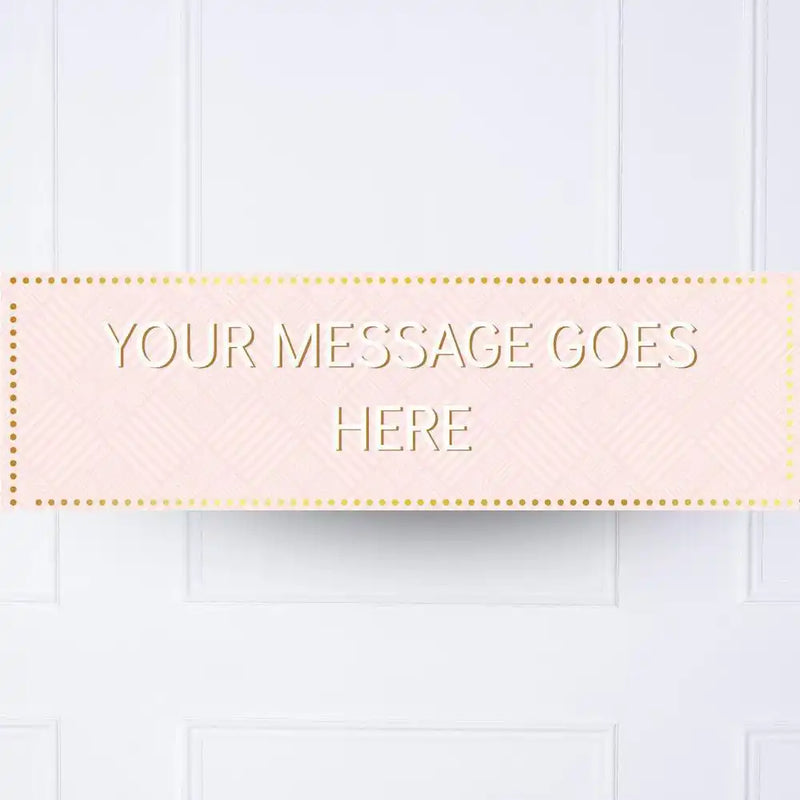 Pink Pastel Perfection Personalised Party Banner No None Personalised Banner