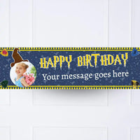 Wizard Magic Personalised Party Banner Yes No Personalised Banner