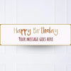 Pink Stripe Birthday Personalised Party Banner No Personalised Banner