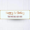 Blue Stripe Birthday Personalised Party Banner No Personalised Banner