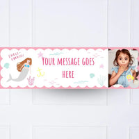 Let's Be Mermaids Personalised Party Banner Yes Personalised Banner