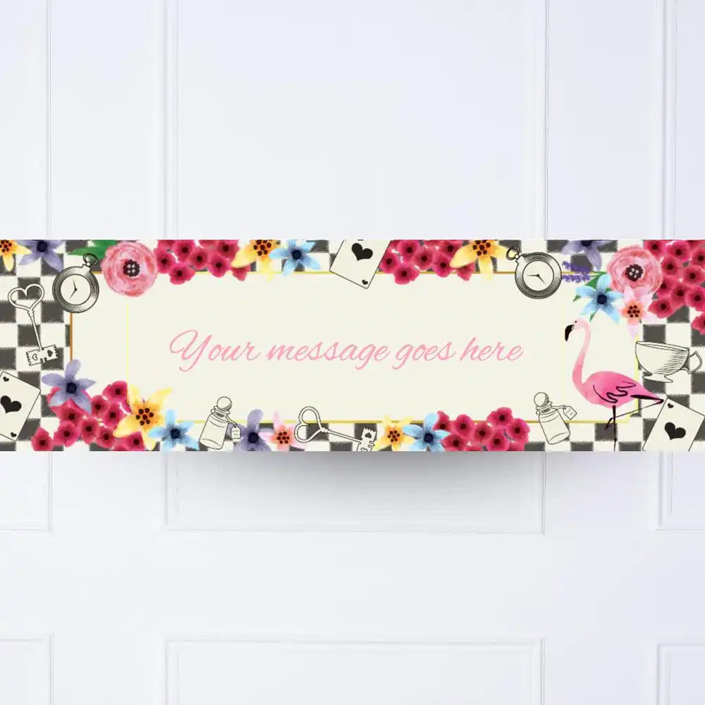 Tea Party Personalised Party Banner No Personalised Banner