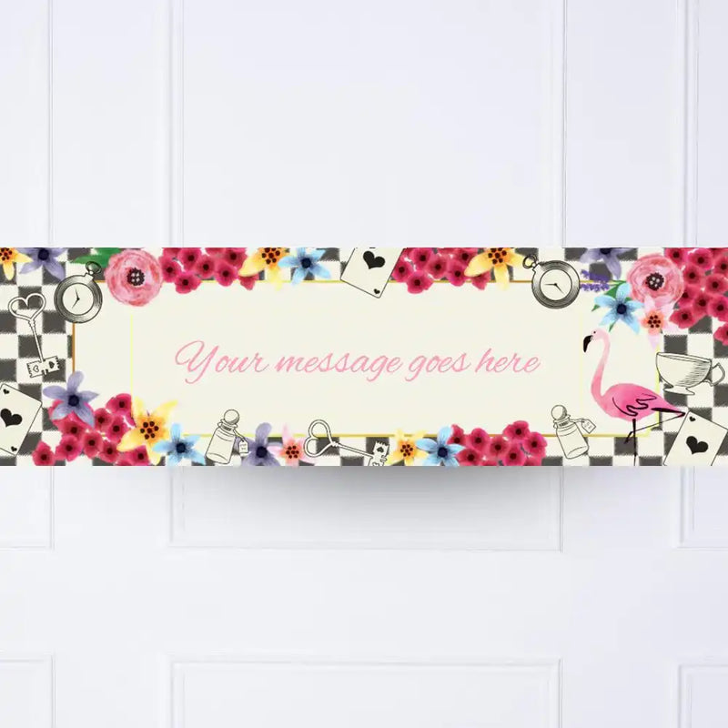 Tea Party Personalised Party Banner No Personalised Banner