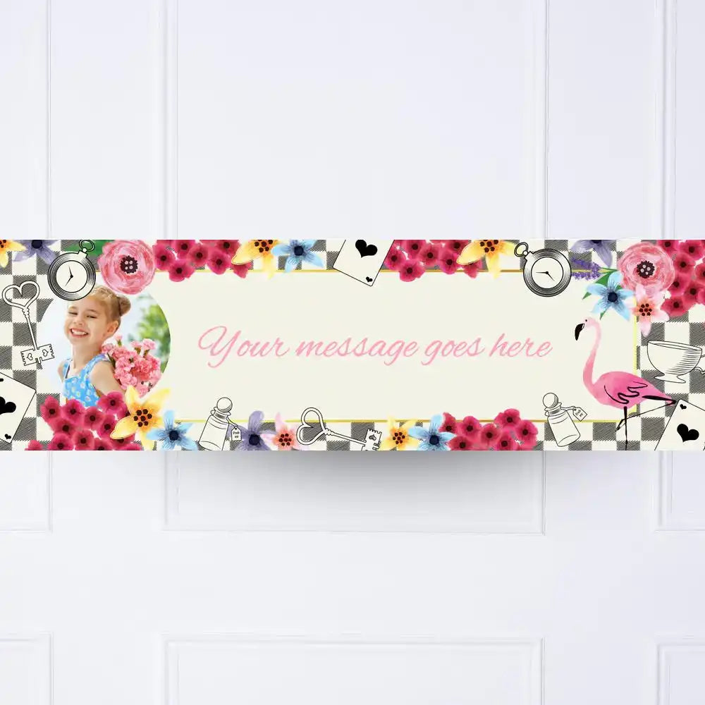 Tea Party Personalised Party Banner Yes Personalised Banner