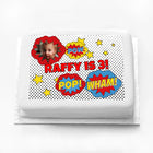 Personalised Photo Cake - Pop Art Superhero