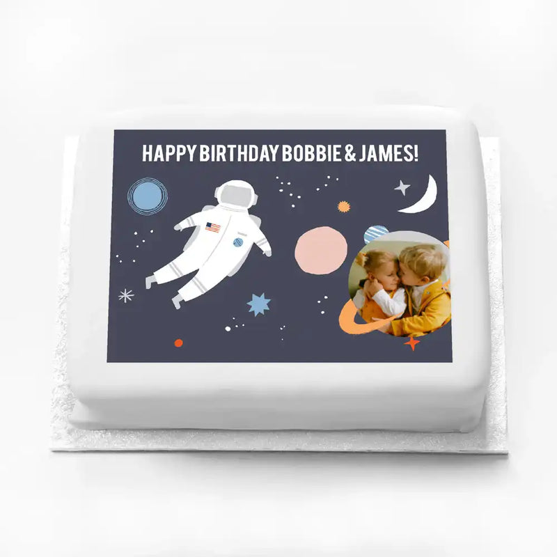 Personalised Photo Cake - To The Moon Personalised Cake
