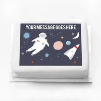 Personalised Photo Cake - To The Moon Message Only Personalised Cake