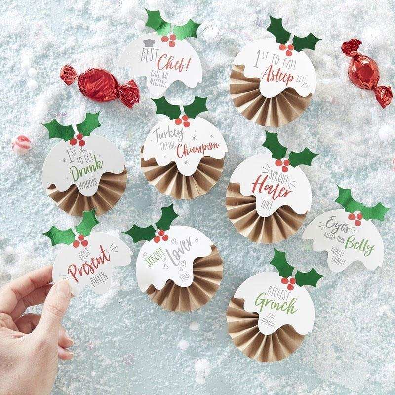 Novelty Christmas Badges (x6) Christmas 2024