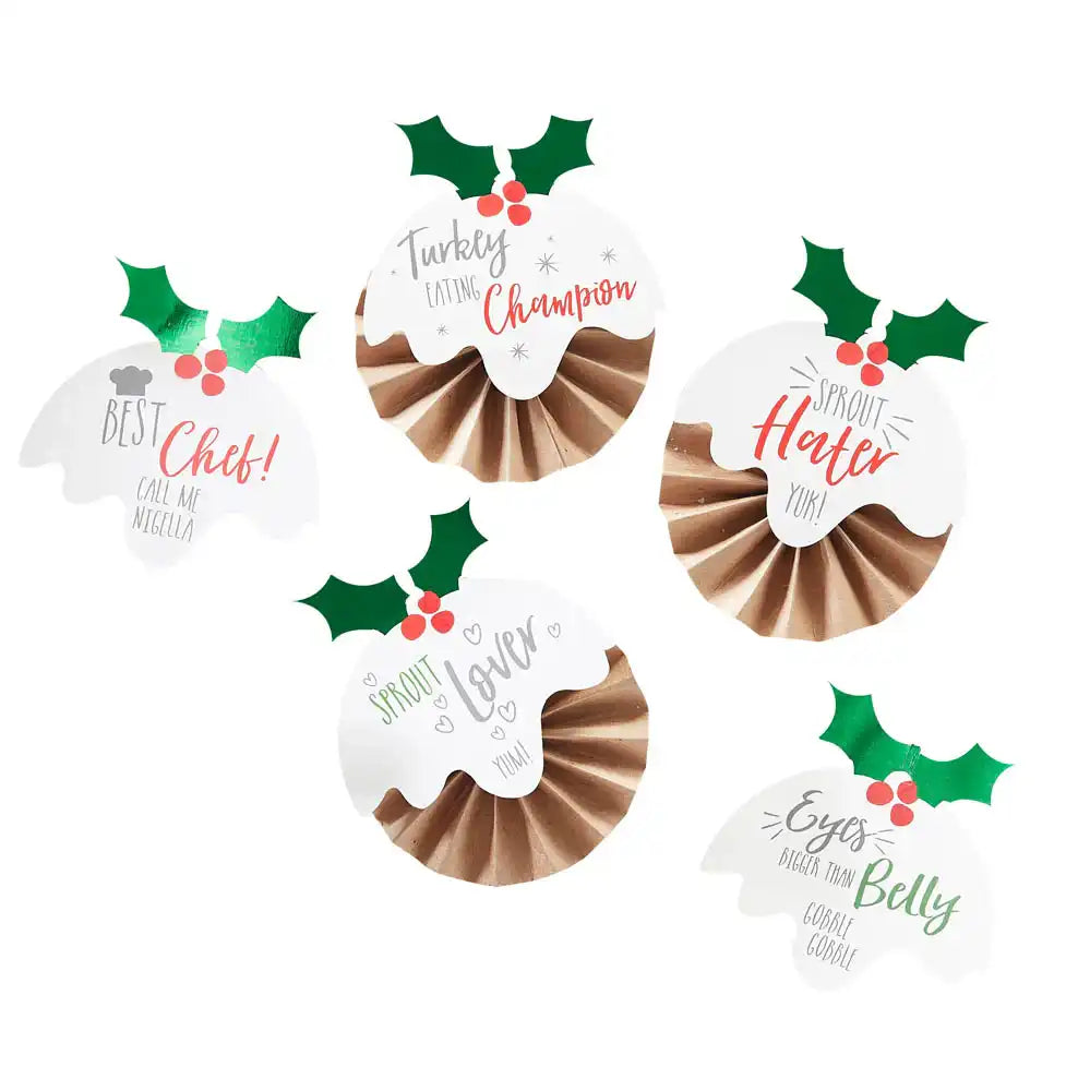 Novelty Christmas Badges (x6) Christmas 2024