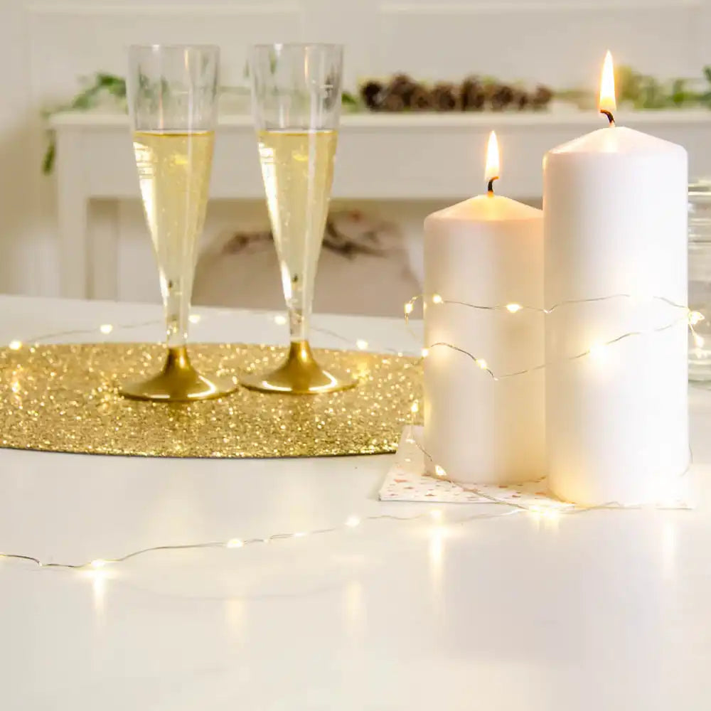 Silver LED String Lights | Decorations | Party Pieces