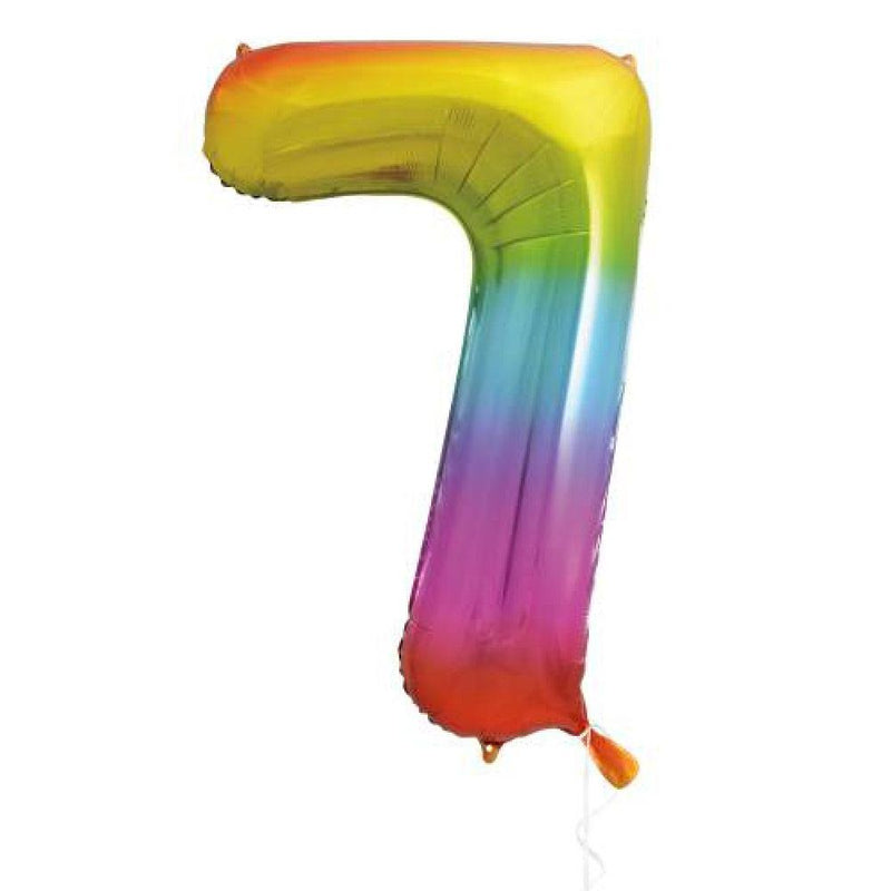 Supershape Rainbow 34" Helium Balloon Number 7