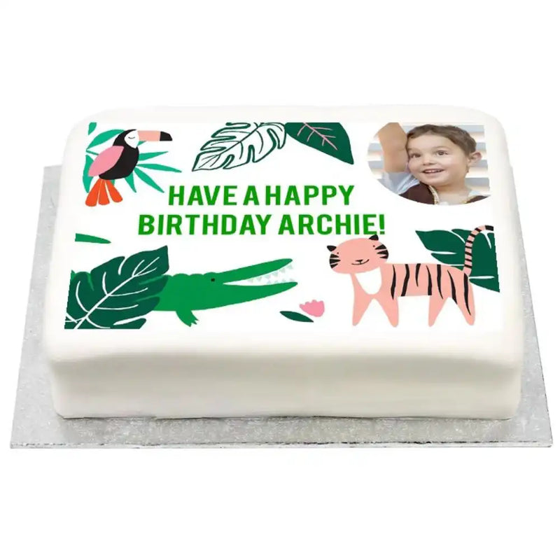 Personalised Photo Cake - Go Wild Yes Personalised Cake