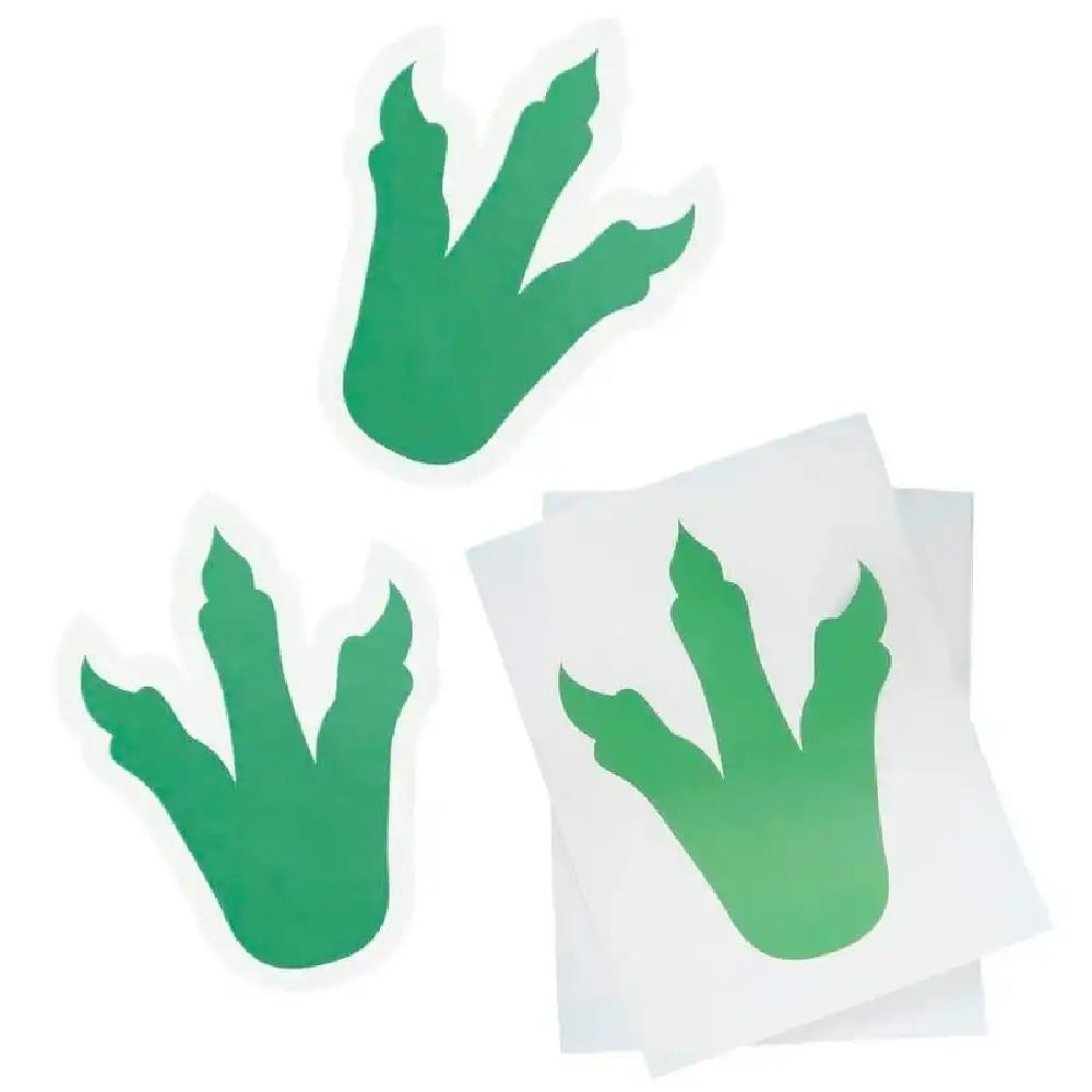 Roarsome Dinosaur Footprint Stickers (x6) Kids Party