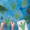 Roarsome Dinosaur Footprint Stickers (x6) Kids Party