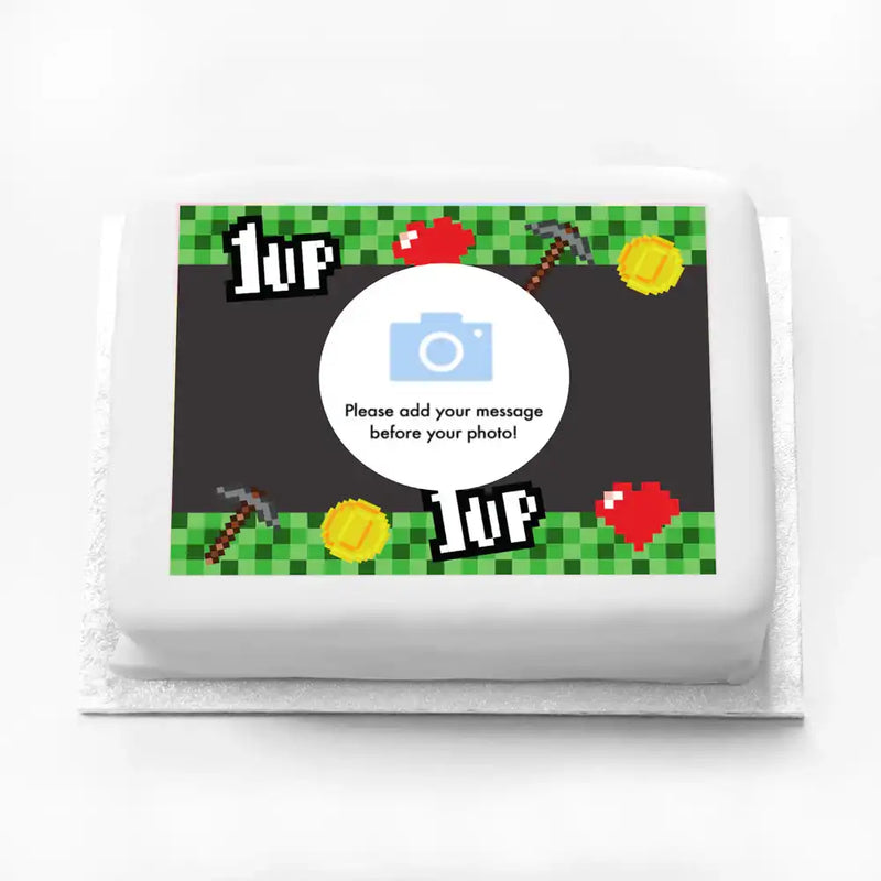 Personalised Photo Cake - Gaming Party Personalised Cake
