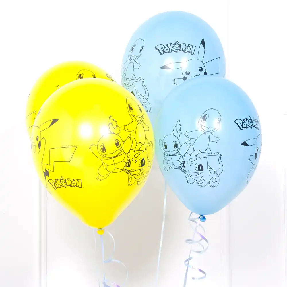 Pokemon Party Latex Balloons (x6) Kids Party