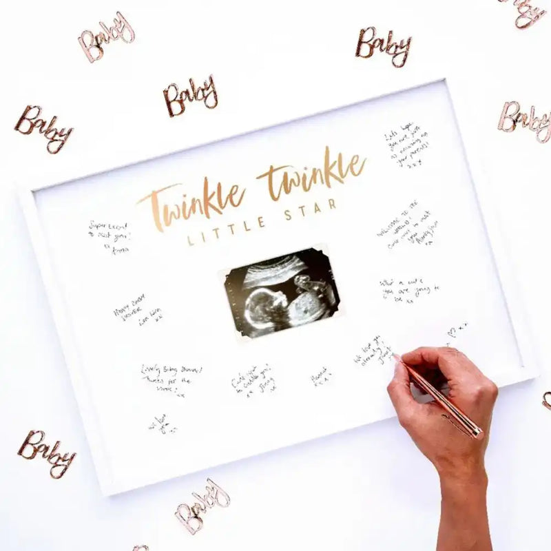 Twinkle Twinkle - BabyScan Frame Guest Book Baby Shower