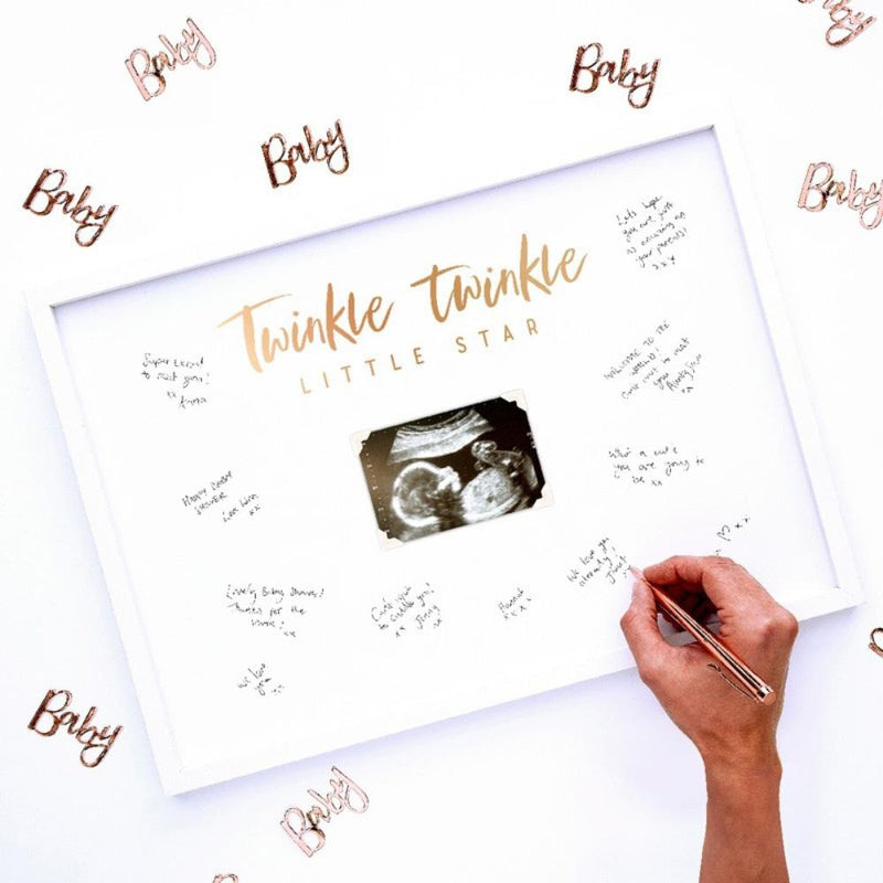 Twinkle Twinkle - BabyScan Frame Guest Book