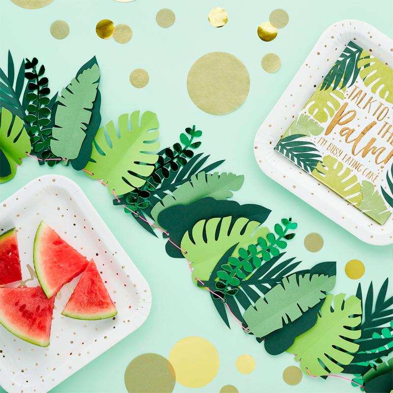 Tropical Party - Leafy Party Garland Summer