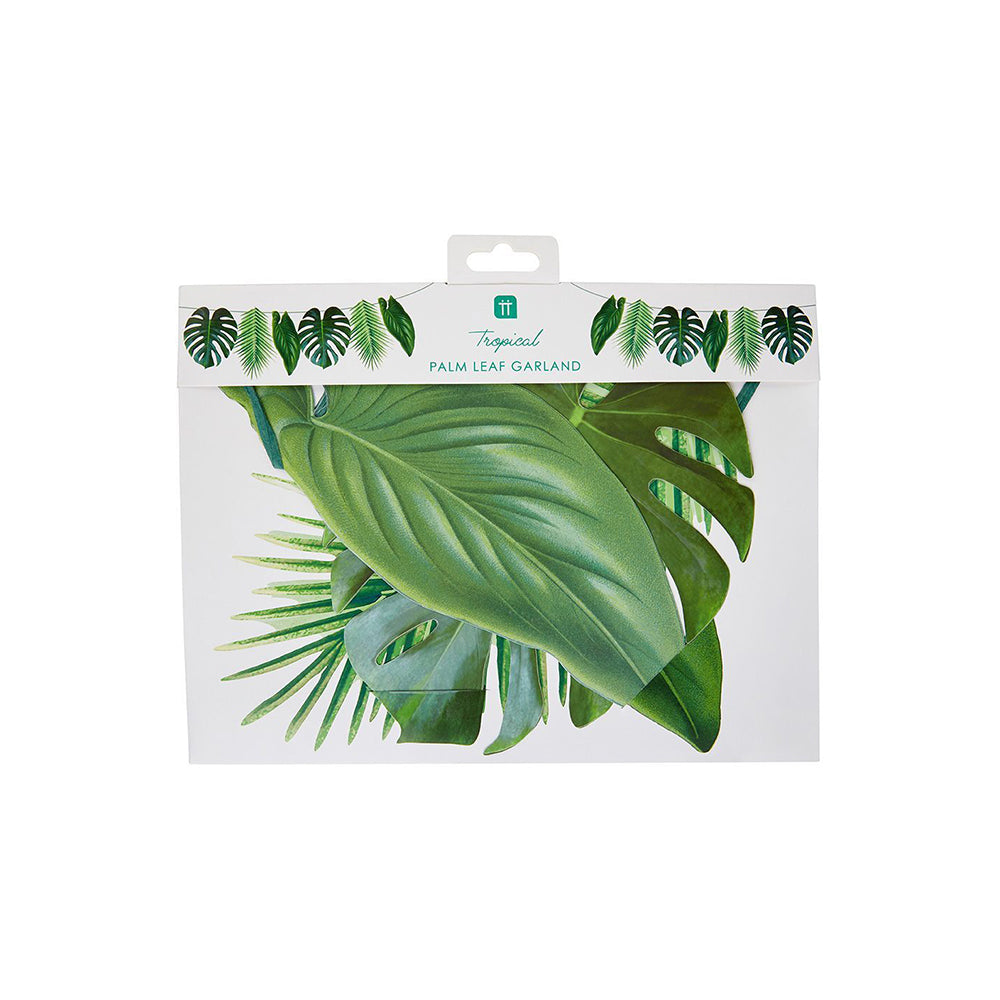 Tropical Palm - Leaf Garland Summer