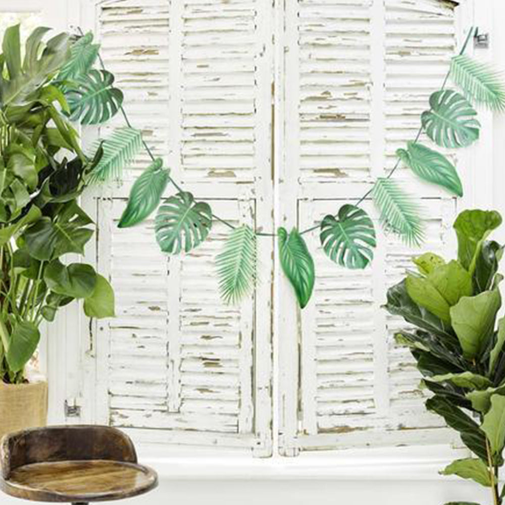 Tropical Palm - Leaf Garland Summer
