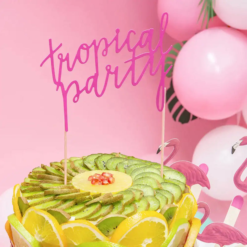 Aloha Tropical Party Cake Topper Summer