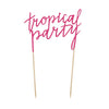 Aloha Tropical Party Cake Topper Summer