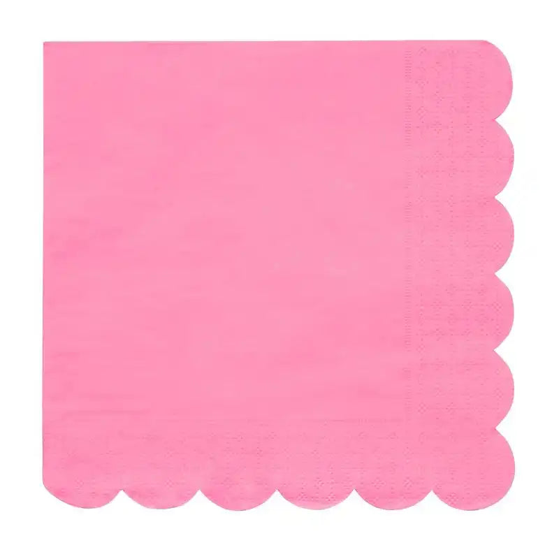 Multicolor Scalloped Edge Party Napkins (x20) General Party