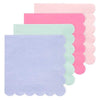 Multicolor Scalloped Edge Party Napkins (x20) General Party