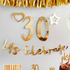Create Your Own Birthday Banner - Gold Milestone