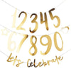 Create Your Own Birthday Banner - Gold Milestone