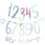 Iridescent Party - Create Your Own Birthday Banner